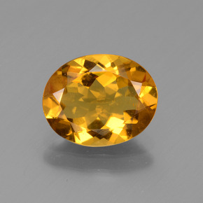 1.93 ct Gold Golden Beryl Gemstone, Golden Beryl Gem in Oval Facet Shape for Sale.