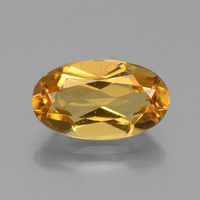 2.50 ct Gold Golden Beryl Gemstone, Golden Beryl Gem in Oval Facet Shape for Sale.