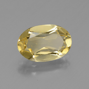 1.97 ct Yellow Golden Beryl Stone, Natural Golden Beryl in Oval Facet Shape for Sale