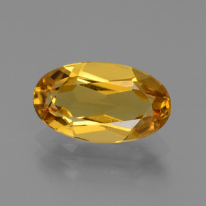 2.26 ct Orange Golden Beryl Gemstone, Golden Beryl Gem in Oval Facet Shape for Sale.