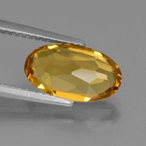 Golden Beryl Gemstone in 12.1 x 7 mm Size for Sale, Golden Beryl Stone in Apricot Orange Color