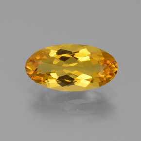 1.82 ct Yellow Golden Beryl Gemstone, Golden Beryl Gem in Oval Facet Shape for Sale.