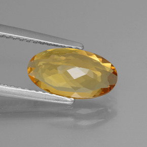 Golden Beryl Gemstone in 11 x 6.1 mm Size for Sale, Golden Beryl Stone in Yellow Golden Color