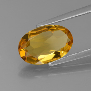 1.73 ct Yellow Golden Beryl Stone, Natural Golden Beryl in Oval Facet Shape for Sale
