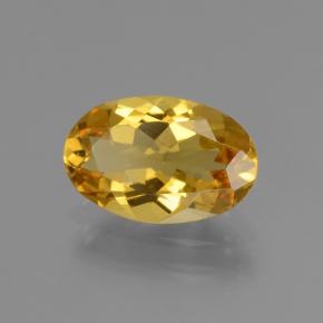 1.74 ct Yellow Golden Beryl Stone, Natural Golden Beryl in Oval Facet Shape for Sale