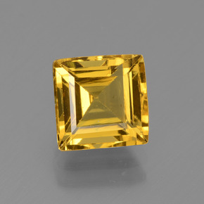 1.77 ct Yellow Golden Beryl Gemstone, Golden Beryl Gem in Square Facet Shape for Sale.