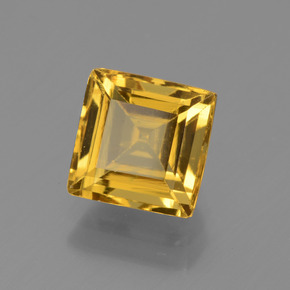 1.77 ct Yellow Golden Beryl Stone, Natural Golden Beryl in Square Facet Shape for Sale