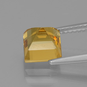 Golden Beryl Gemstone in 7 x 7 mm (calibrated) Size for Sale, Golden Beryl Stone in Yellow Golden Color