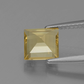 Golden Beryl Gemstone in 6.9 x 6.8 mm Size for Sale, Golden Beryl Stone in Yellow Golden Color