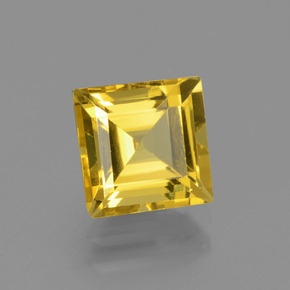 1.98 ct Gold Golden Beryl Gemstone, Golden Beryl Gem in Square Facet Shape for Sale.