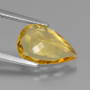 Golden Beryl Gemstone in 12.3 x 8 mm Size for Sale, Golden Beryl Stone in Yellow Golden Color
