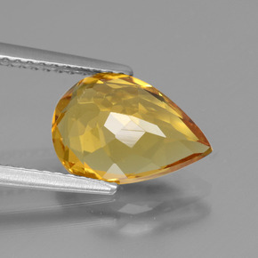 Golden Beryl Gemstone in 11.3 x 7.9 mm Size for Sale, Golden Beryl Stone in Yellow Golden Color