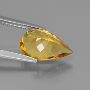 Golden Beryl Gemstone in 10.7 x 6.9 mm Size for Sale, Golden Beryl Stone in Yellow Golden Color