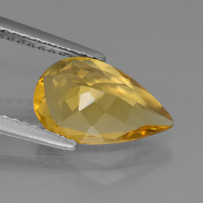 Golden Beryl Gemstone in 11.1 x 7.1 mm Size for Sale, Golden Beryl Stone in Yellow Golden Color