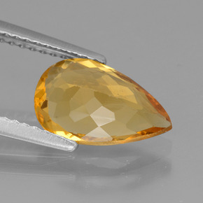 Golden Beryl Gemstone in 11 x 7.1 mm Size for Sale, Golden Beryl Stone in Yellow Golden Color