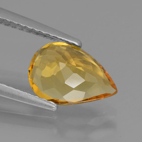 Golden Beryl Gemstone in 10 x 7 mm (calibrated) Size for Sale, Golden Beryl Stone in Yellow Golden Color