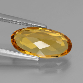Golden Beryl Gemstone in 14.1 x 7.2 mm Size for Sale, Golden Beryl Stone in Yellow Golden Color