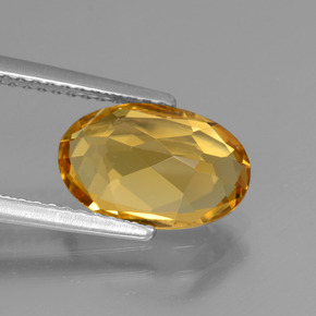Golden Beryl Gemstone in 11 x 7.2 mm Size for Sale, Golden Beryl Stone in Yellow Golden Color