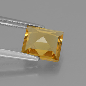 Golden Beryl Gemstone in 7 x 7 mm (calibrated) Size for Sale, Golden Beryl Stone in Yellow Golden Color
