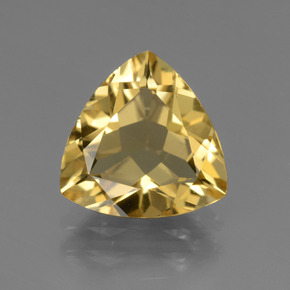 2.67 ct Gold Golden Beryl Gemstone, Golden Beryl Gem in Trillion Facet Shape for Sale.
