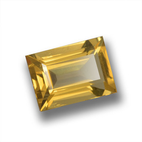 0.90 ct Yellow Golden Beryl Stone, Natural Golden Beryl in Baguette Step Cut Shape for Sale