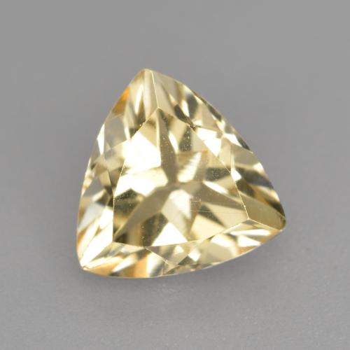 1.61 ct Golden Golden Beryl Gemstone, Golden Beryl Gem in Trillion Facet Shape for Sale.