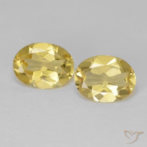 3.13 ct Oval Cut Golden Beryl, 9.2 x 6.8 mm From Madagascar, Photo A