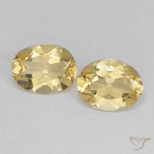 3.38 ct Oval Cut Golden Beryl, 9.1 x 6.9 mm From Madagascar, Photo A
