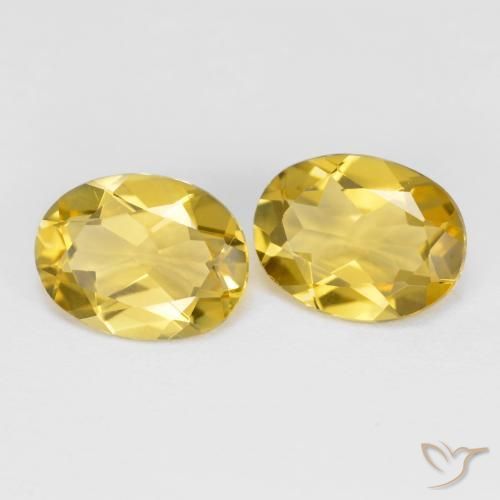 3.09 ctw Yellow Golden Beryl Stones, Natural Golden Beryl in Oval Facet Shape for Sale