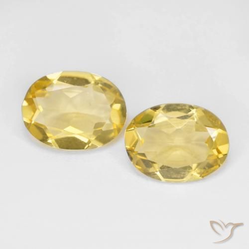 2.92 ct Oval Cut Golden Beryl, 9 x 6.9 mm From Madagascar, Photo A