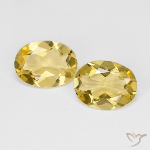 2.85 ct Oval Cut Golden Beryl, 9.2 x 6.9 mm From Madagascar, Photo A