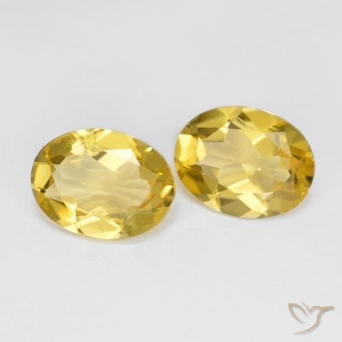 2.92 ctw Yellow Golden Beryl Stones, Natural Golden Beryl in Oval Facet Shape for Sale