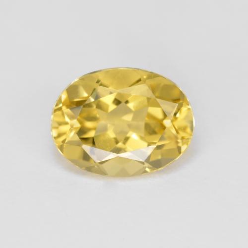 Honey Yellow Berillo dorato Gem - 2ct Ovale sfaccettato (ID: 574769)
