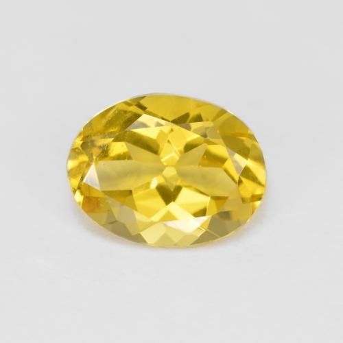 9,3 x 7,2mm ovaler gelber Goldener Beryll aus Madagaskar, Gewicht 1,92 ct, 1 Stück Goldener Beryll - Farbe: Honiggelb, natürlicher Edelstein in VS Reinheit, Mohs-Härte von 7,5 - 8 Geeignet für den täglichen Gebrauch im Schmuck, Photo A