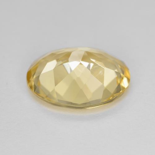 Golden Beryl Gemstone in 12 x 10 mm (calibrated) Size for Sale, Golden Beryl Stone in Light Gold Color