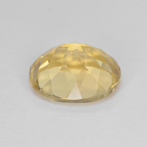 Golden Beryl Gemstone in 11 x 9 mm (calibrated) Size for Sale, Golden Beryl Stone in Warm Yellow Color