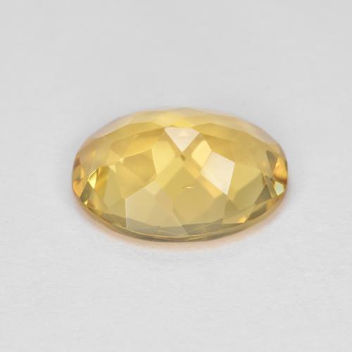 Golden Beryl Gemstone in 11 x 9 mm (calibrated) Size for Sale, Golden Beryl Stone in Rich Yellow Color