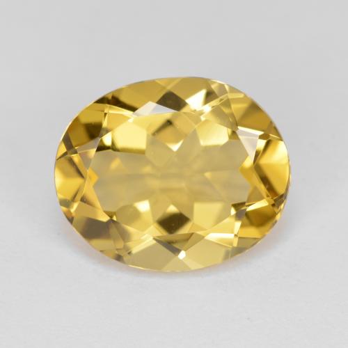 Royal Yellow Golden Beryl Gem - 3.9ct Oval Facet (ID: 575416)