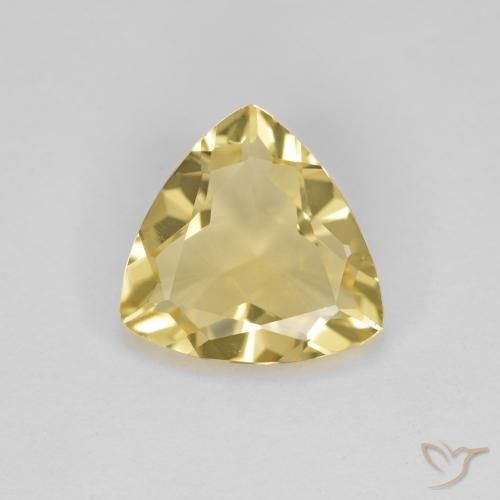 2.57 ct Trillion Cut Golden Beryl, 10.3 x 10.2 mm From Brazil, Photo A