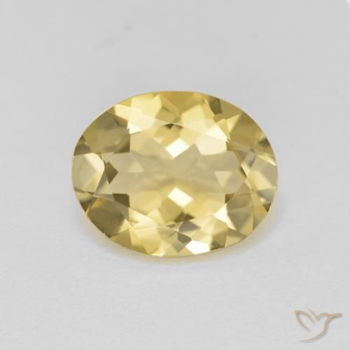 2.98 ct Oval Cut Golden Beryl, 11.4 x 9.2 mm From Brazil, Photo A