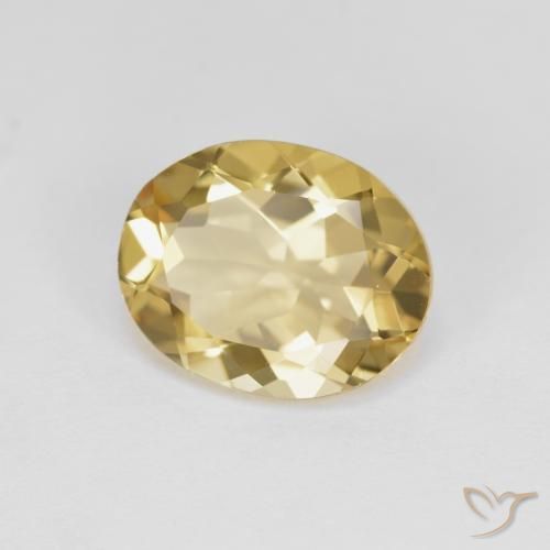 3.11 ct Yellow Golden Beryl Stone, Natural Golden Beryl in Oval Facet Shape for Sale