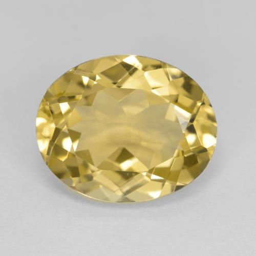 Light Gold Golden Beryl Gem - 4.5ct Oval Facet (ID: 576166)