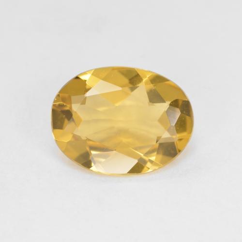 金橙色 金绿柱石 Gem - 1.3ct 椭圆形切面 (ID: 578188)