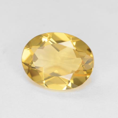 1.72 ct Yellow Golden Beryl Stone, Natural Golden Beryl in Oval Facet Shape for Sale