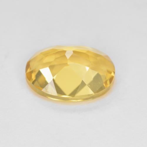 Golden Beryl Gemstone in 9 x 7 mm (calibrated) Size for Sale, Golden Beryl Stone in Rich Yellow Color