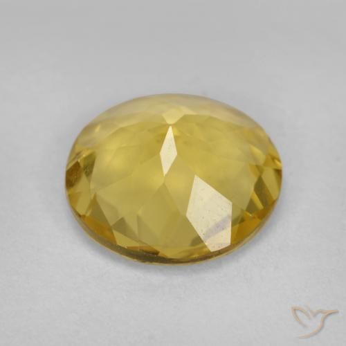 Golden Beryl Gemstone in 10 mm (calibrated) Size for Sale, Golden Beryl Stone in Honey Yellow Color