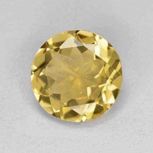 Light Golden-Yellow Golden Beryl Gem - 2.6ct Round Facet (ID: 586778)