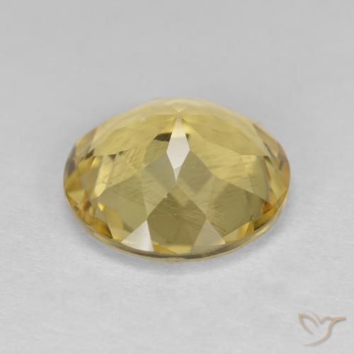 Golden Beryl Gemstone in 10 mm (calibrated) Size for Sale, Golden Beryl Stone in Light Golden-Yellow Color