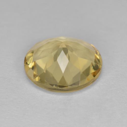 Golden Beryl Gemstone in 10 mm (calibrated) Size for Sale, Golden Beryl Stone in Medium Yellow Color