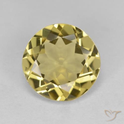2.98 ct Round Cut Golden Beryl, 10.1 mm From Brazil, Photo A